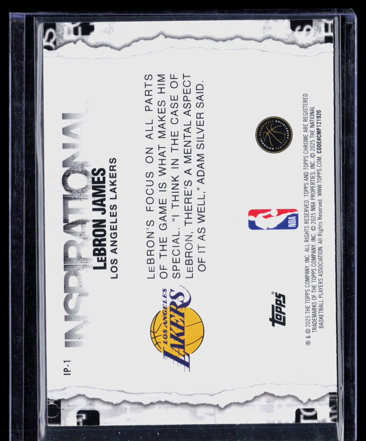 2025 Topps Chrome Inspirational LeBron James #IP-1
