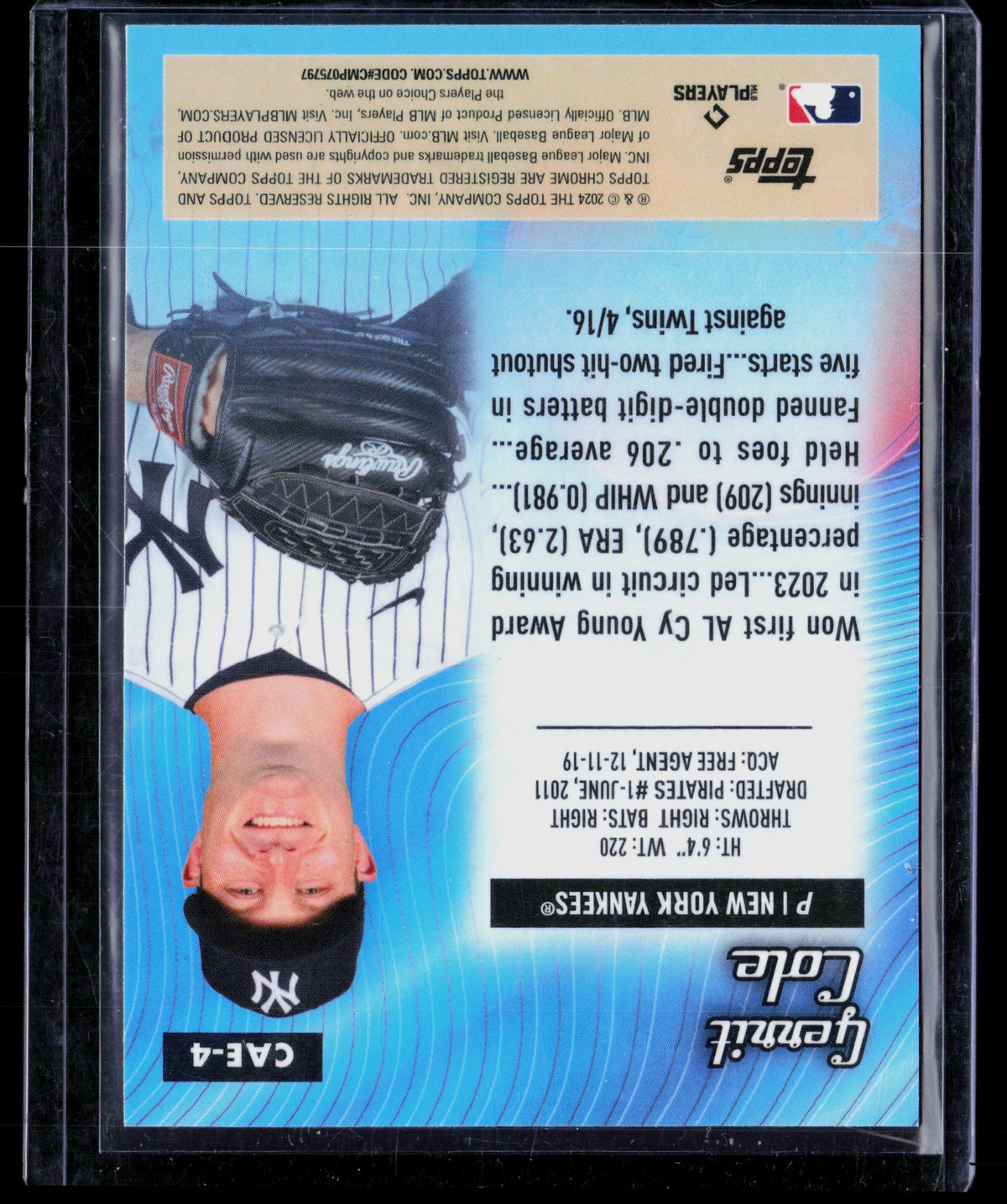2024 Topps Chrome All-Etch Gerrit Cole #CAE-4