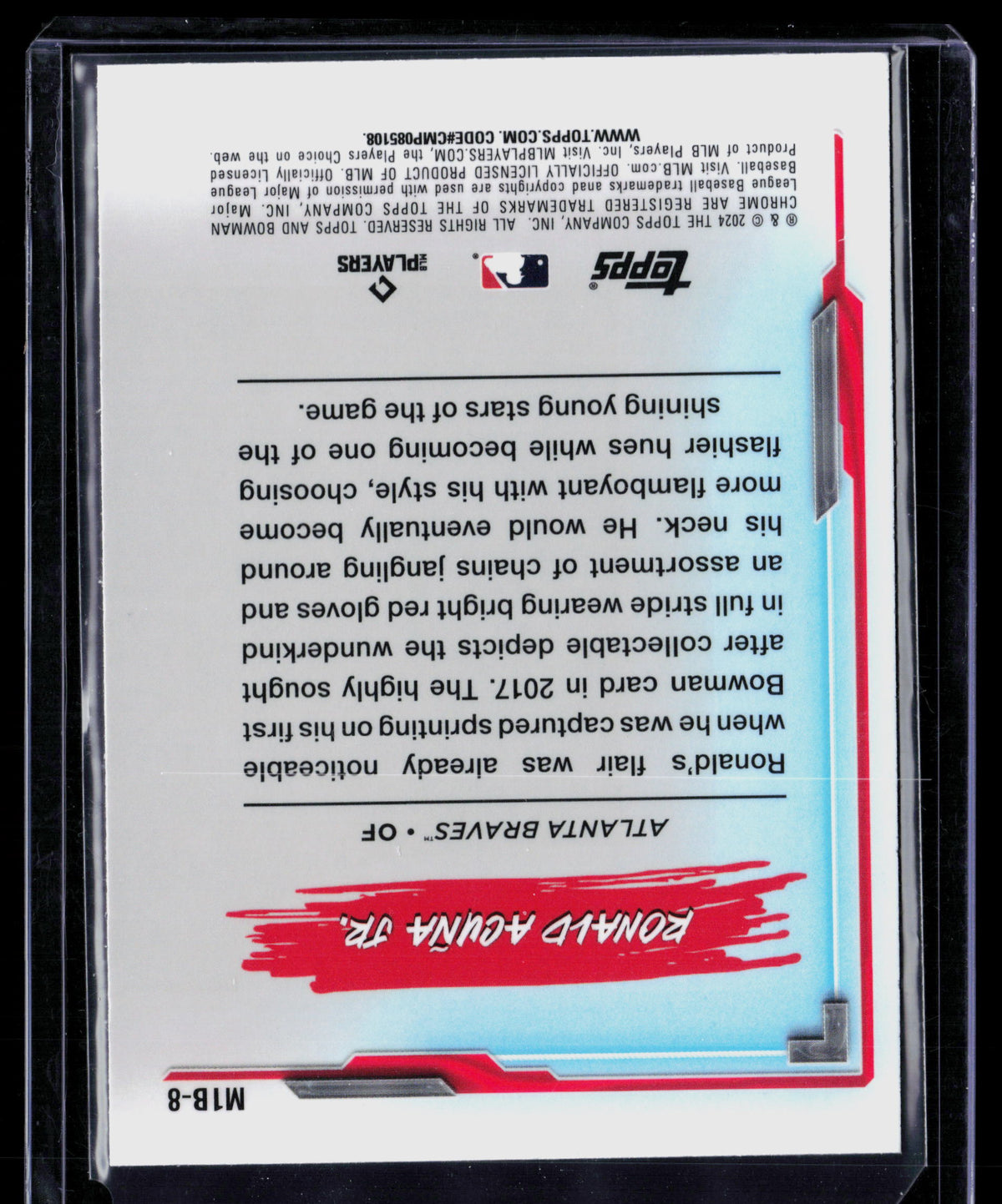 2024 Bowman Chrome My 1st Bowman Ronald Acuña Jr. #M1B-8