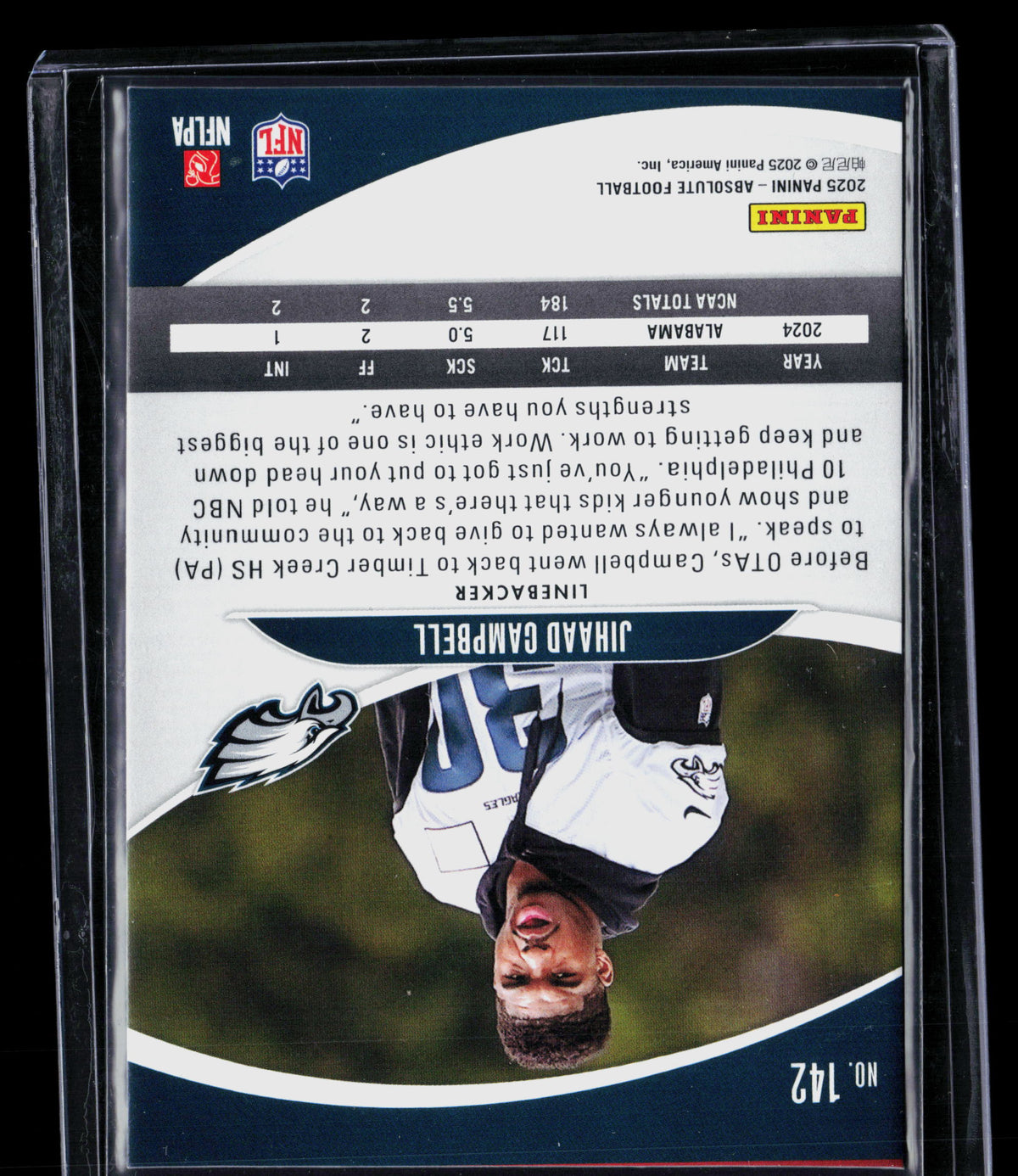 2025 Panini Absolute Football Jihaad Campbell #142 RC
