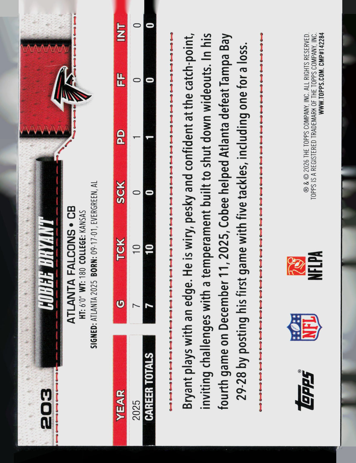 2026 Topps Cobee Bryant #203