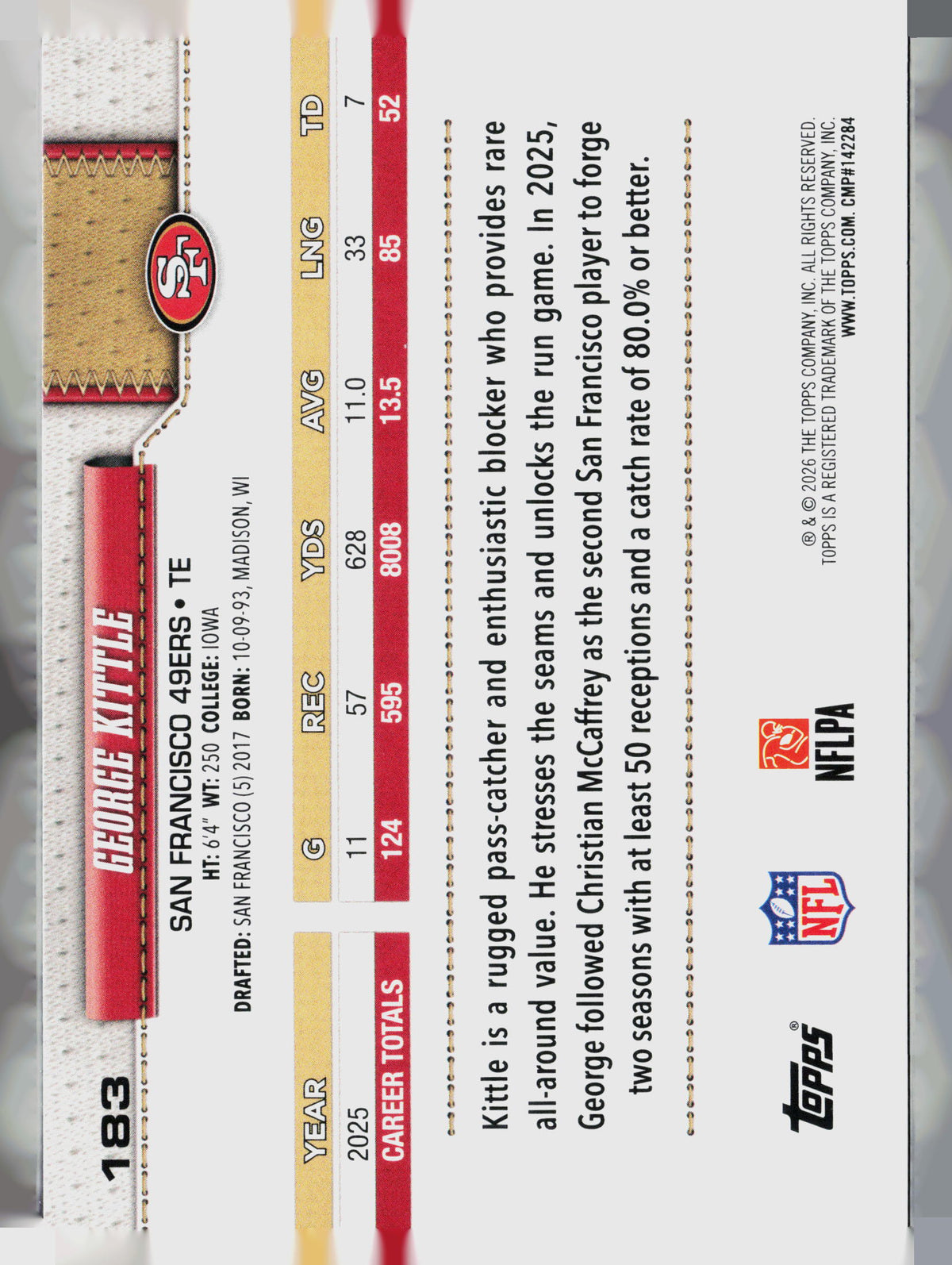 2026 Topps George Kittle #183