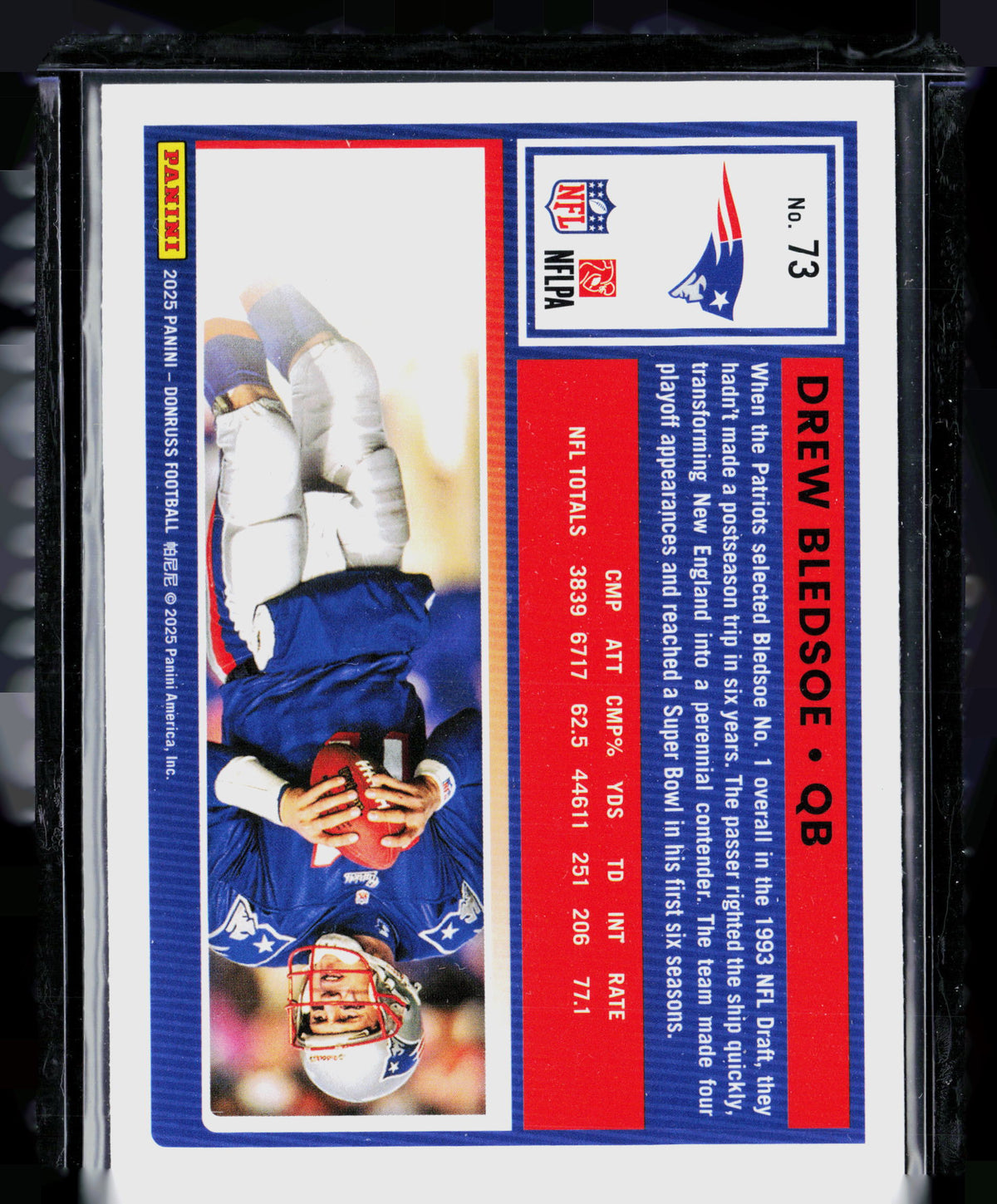 2025 Donruss Drew Bledsoe #73 Press Proof Green
