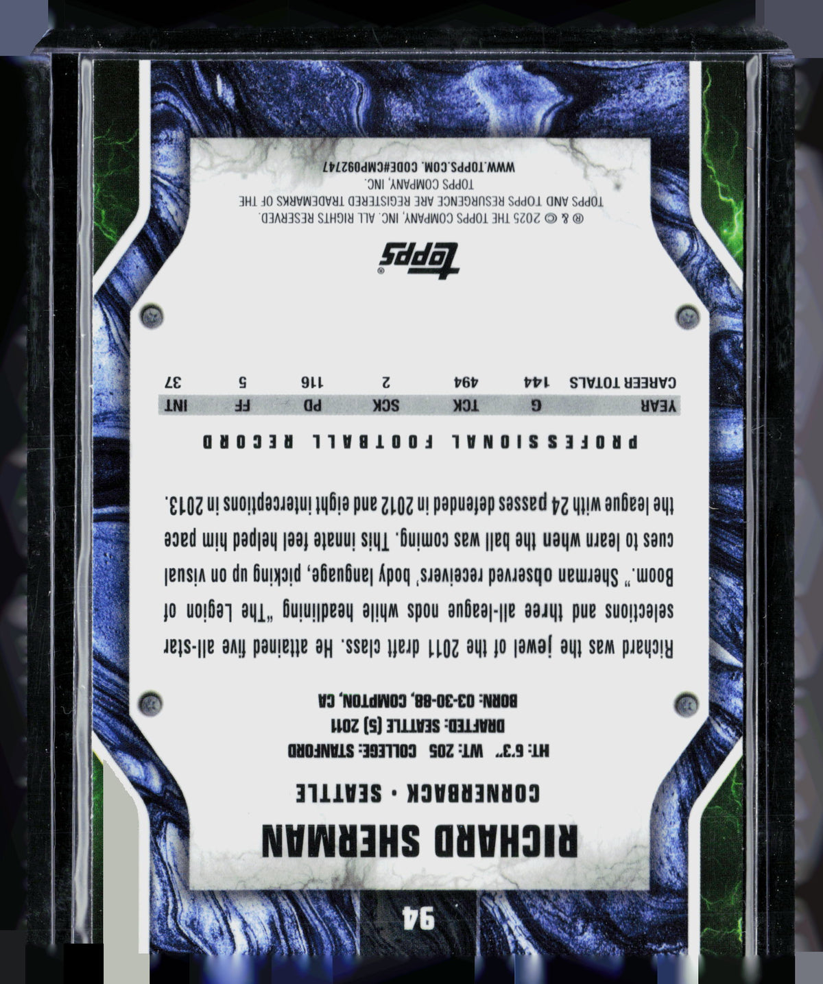 2025 Topps Resurgence Richard Sherman #94