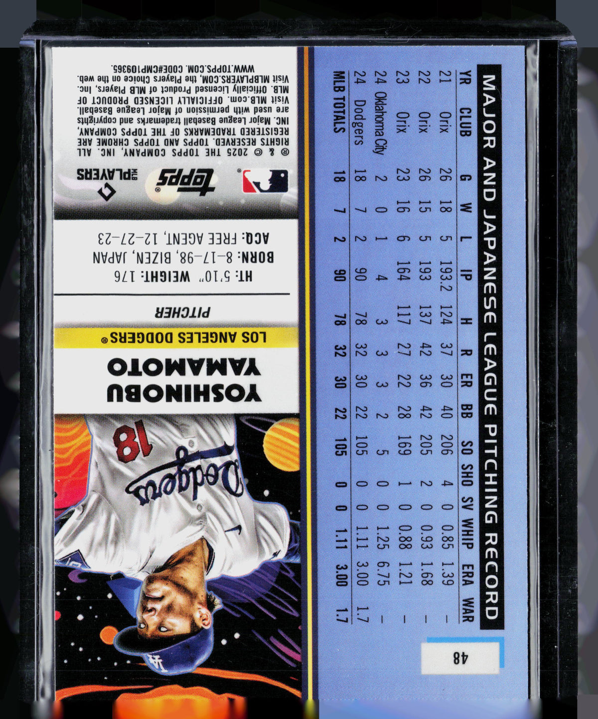 2025 Topps Chrome Yoshinobu Yamamoto #48