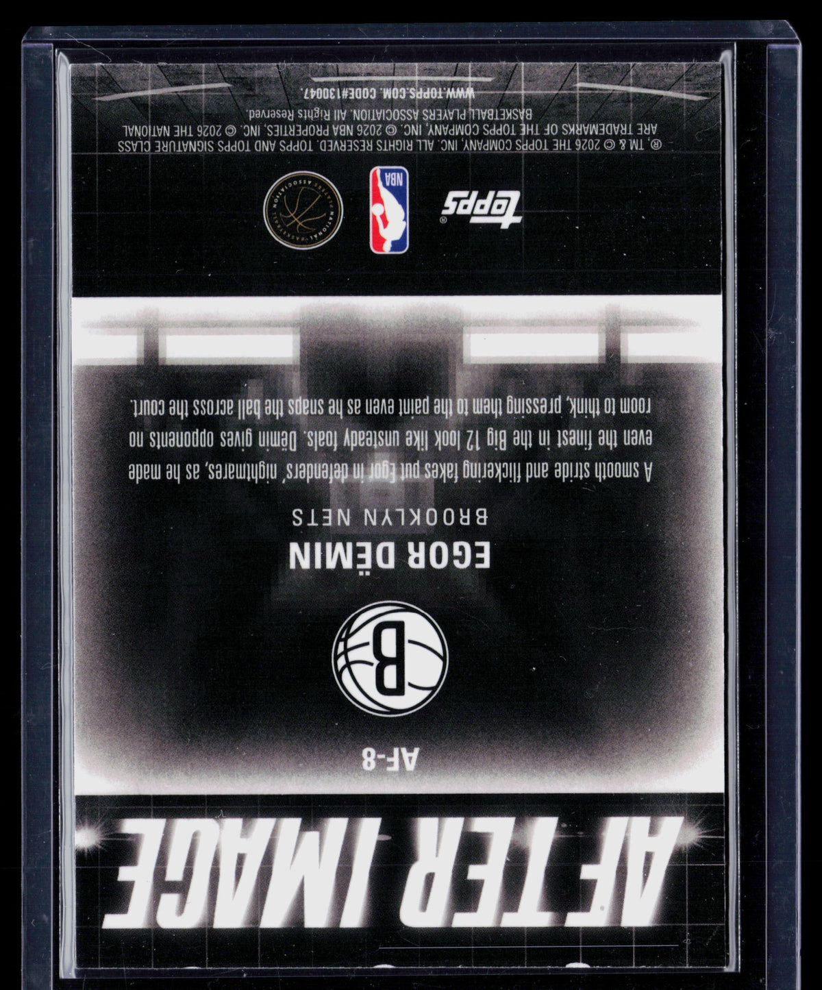 2026 Topps Signature Class After Image Egor Dëmin #AF-8 RC