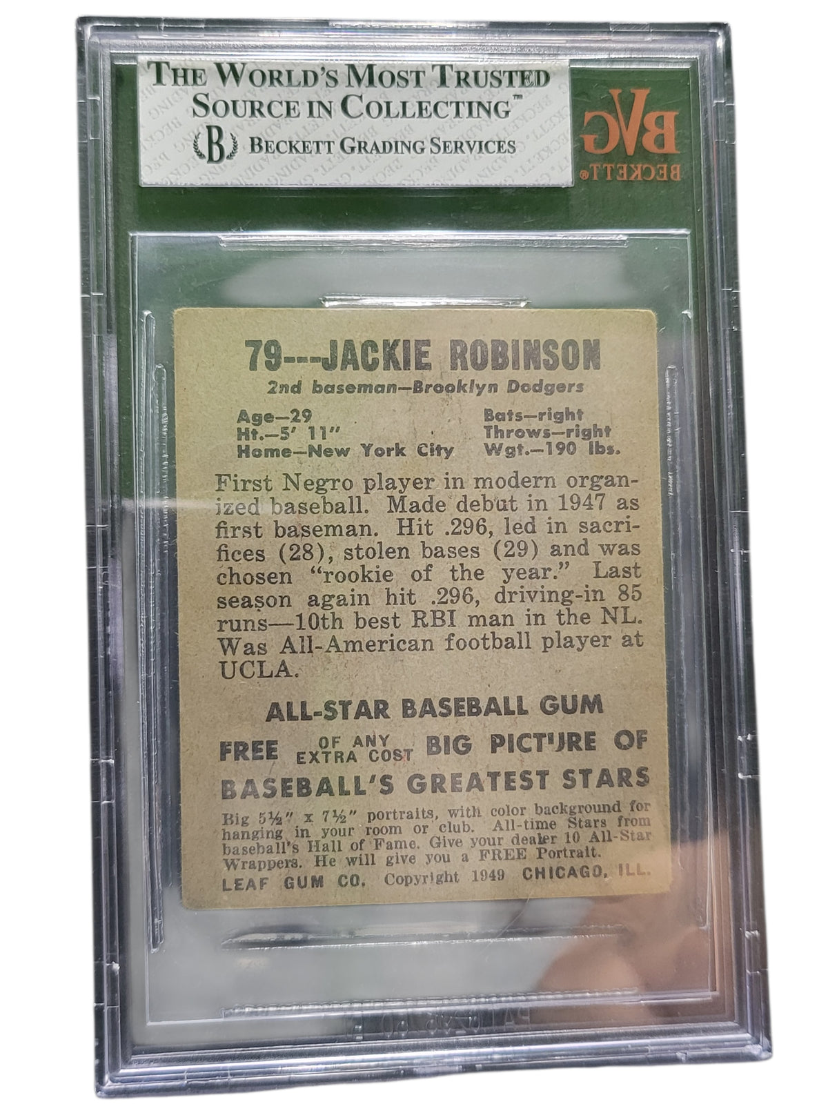 1949 Leaf Jackie Robinson #79