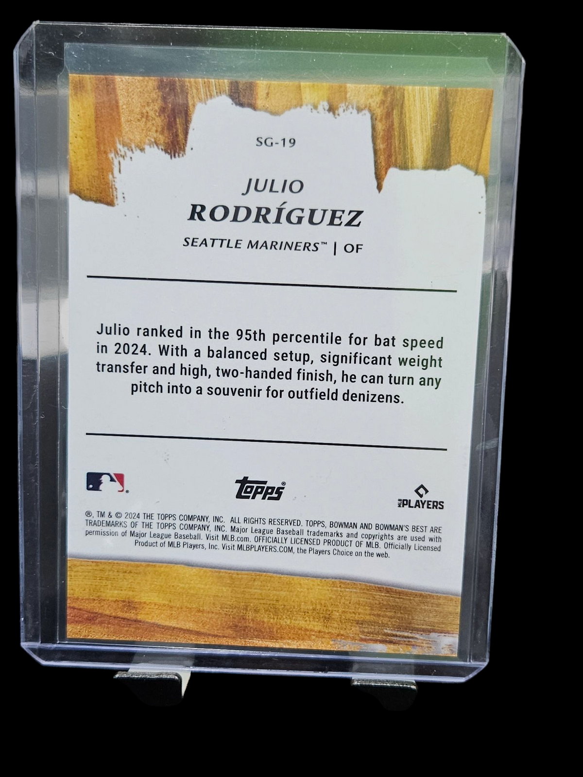 2024 Bowman’s Best Julio Rodríguez #SG-19