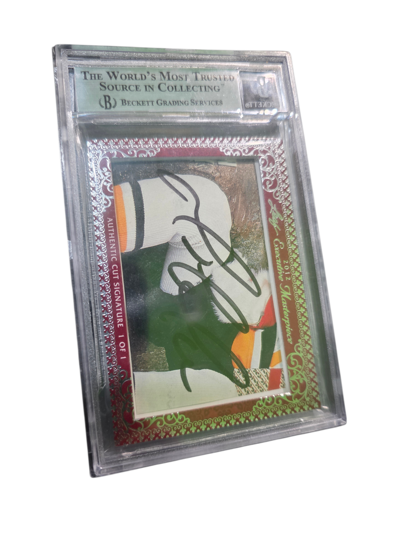 2012 Leaf Cut Signature Masterpiece Wayne Gretzky Mario Lemieux Cut AUTO 1 of 1