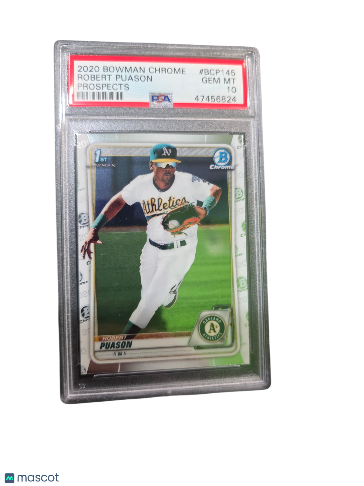 2020 Bowman Chrome Prospects Robert Puason #BCP145 PSA 10