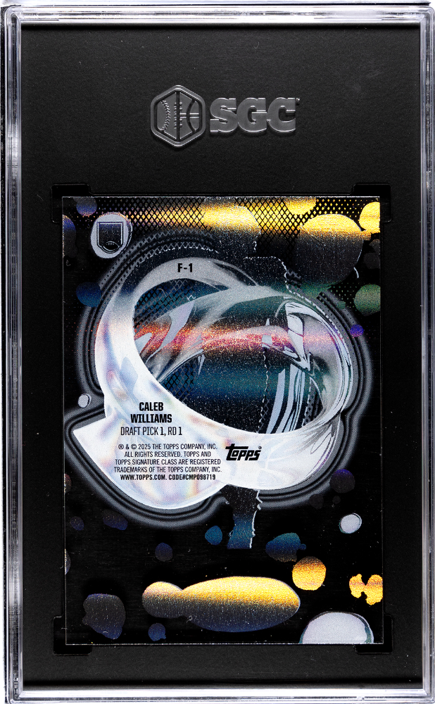 2024 Topps Signature Class Caleb Williams #F-1 Fluidity SGC 10