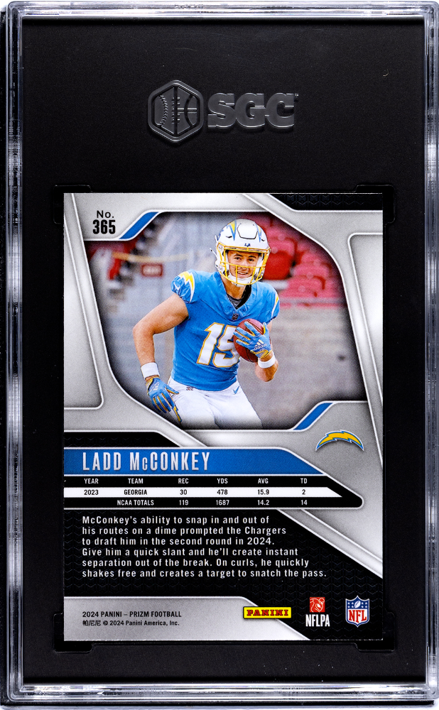 2024 Panini Prizm Ladd Mcconkey #365 SGC 9