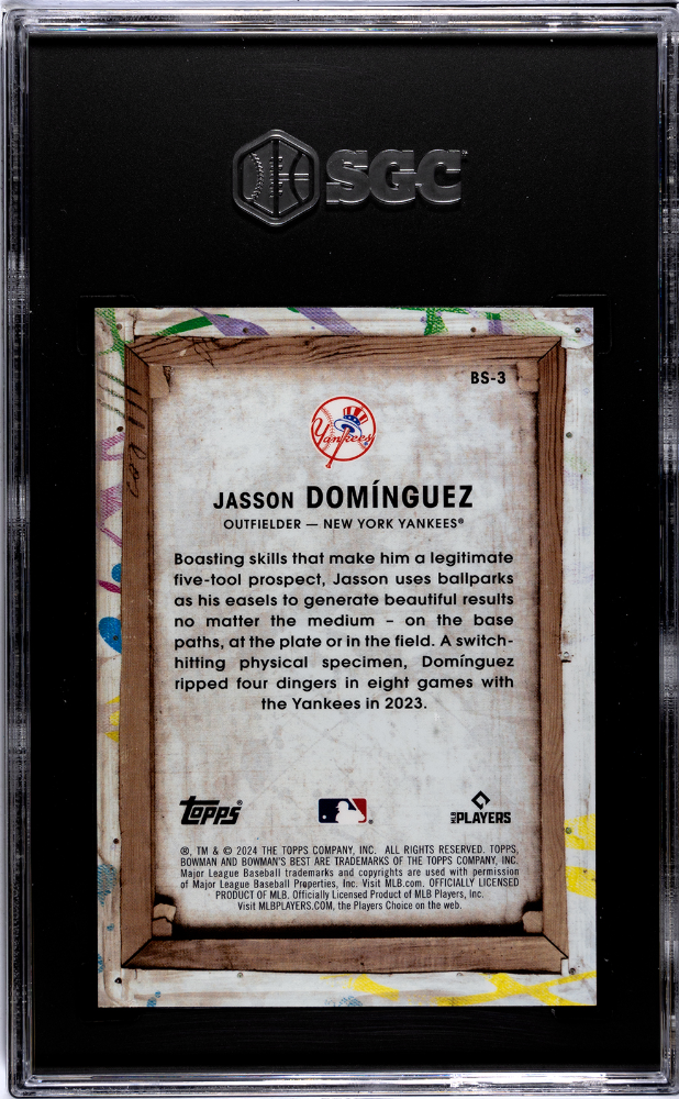2024 Bowman's Best Jasson Dominguez #BS-3 Showpieces SGC 9