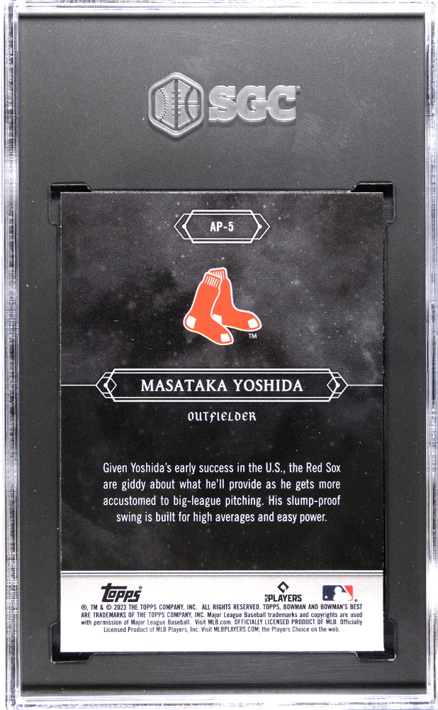 2023 Bowman's Best Masataka Yoshida #AP-5 Astral Projections SGC 8.5
