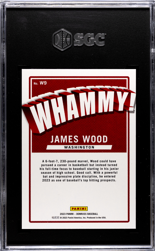 2023 Donruss James Wood #W9 Whammy! SGC 9.5