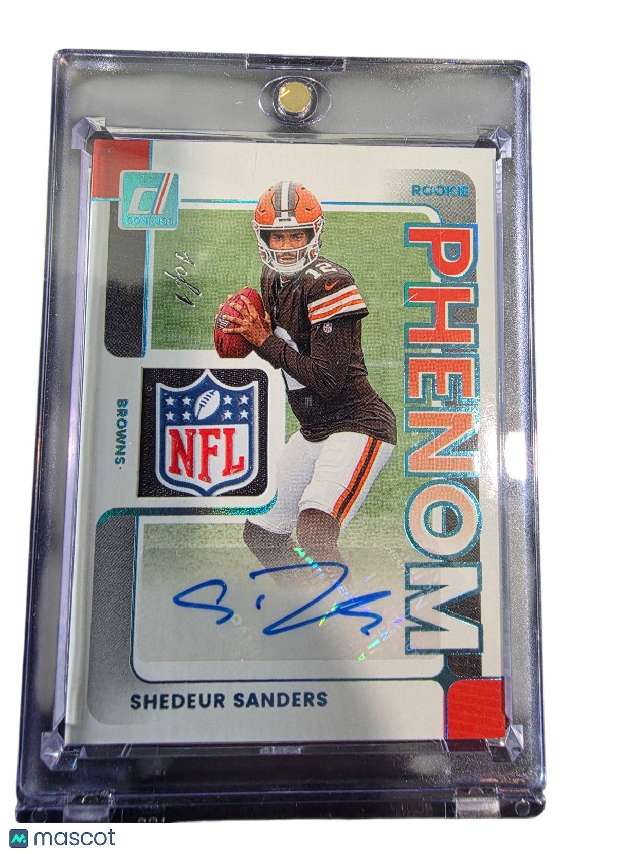 2025 Panini Donruss Phenom Shedeur Sanders #PJA-SSS 1/1 Shield Auto