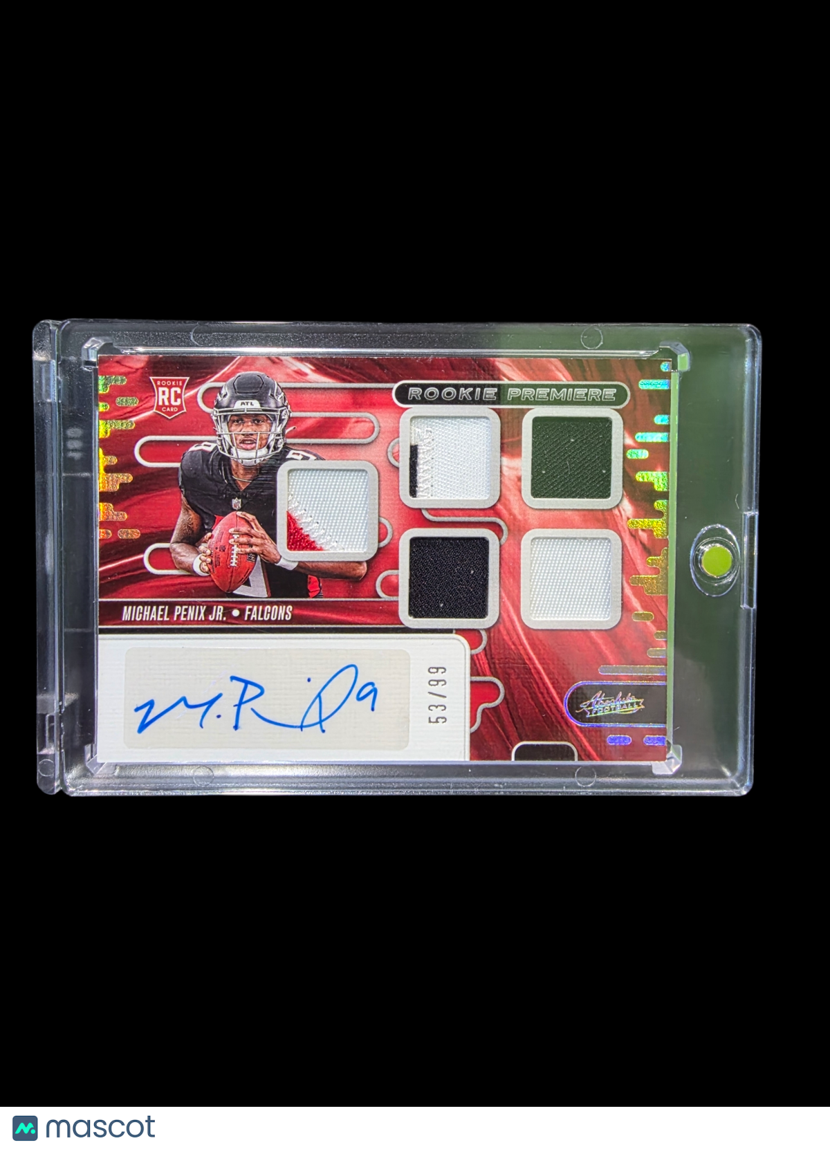2024 Panini Absolute Football Michael Penix Jr. #RPMA-MPJ Patch 53/99 RC