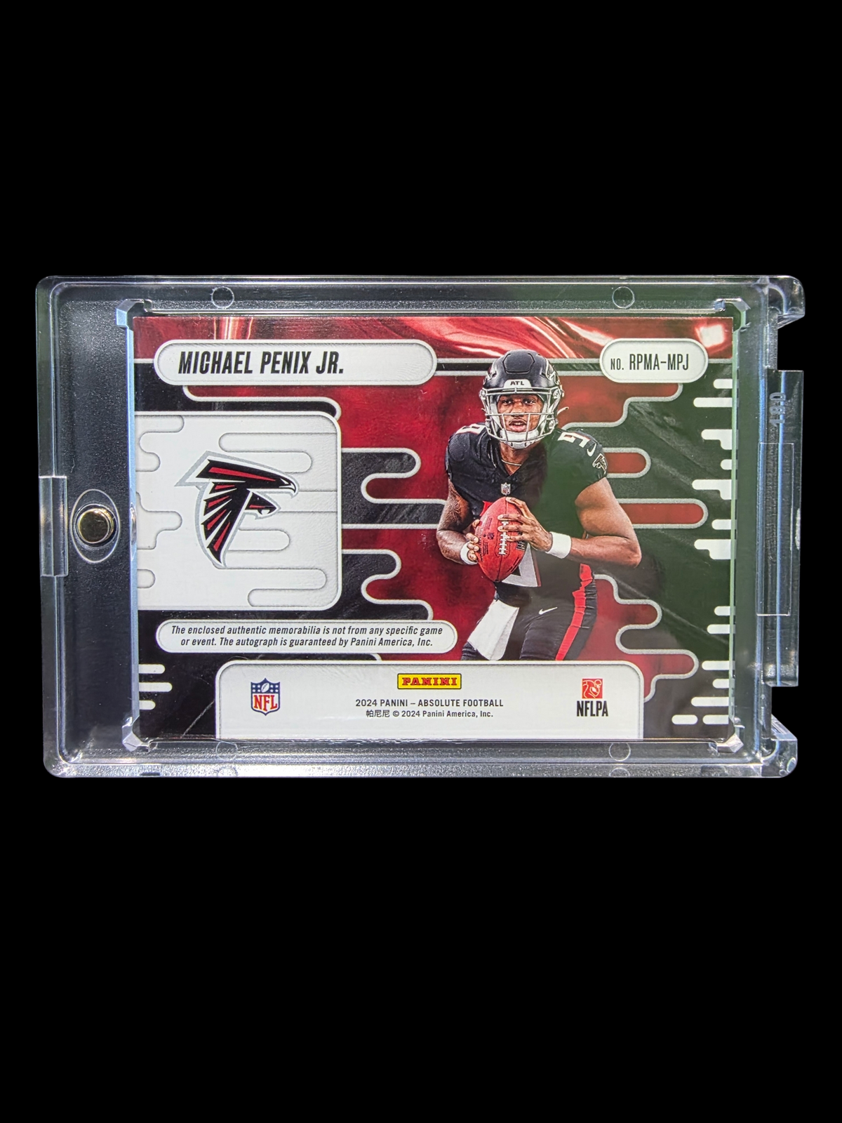 2024 Panini Absolute Football Michael Penix Jr. #RPMA-MPJ Patch 53/99 RC