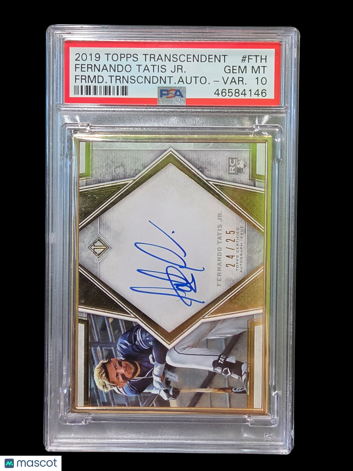 2019 Topps Transcendent Framed Auto Fernando Tatis JR.  Auto Var. PSA 10