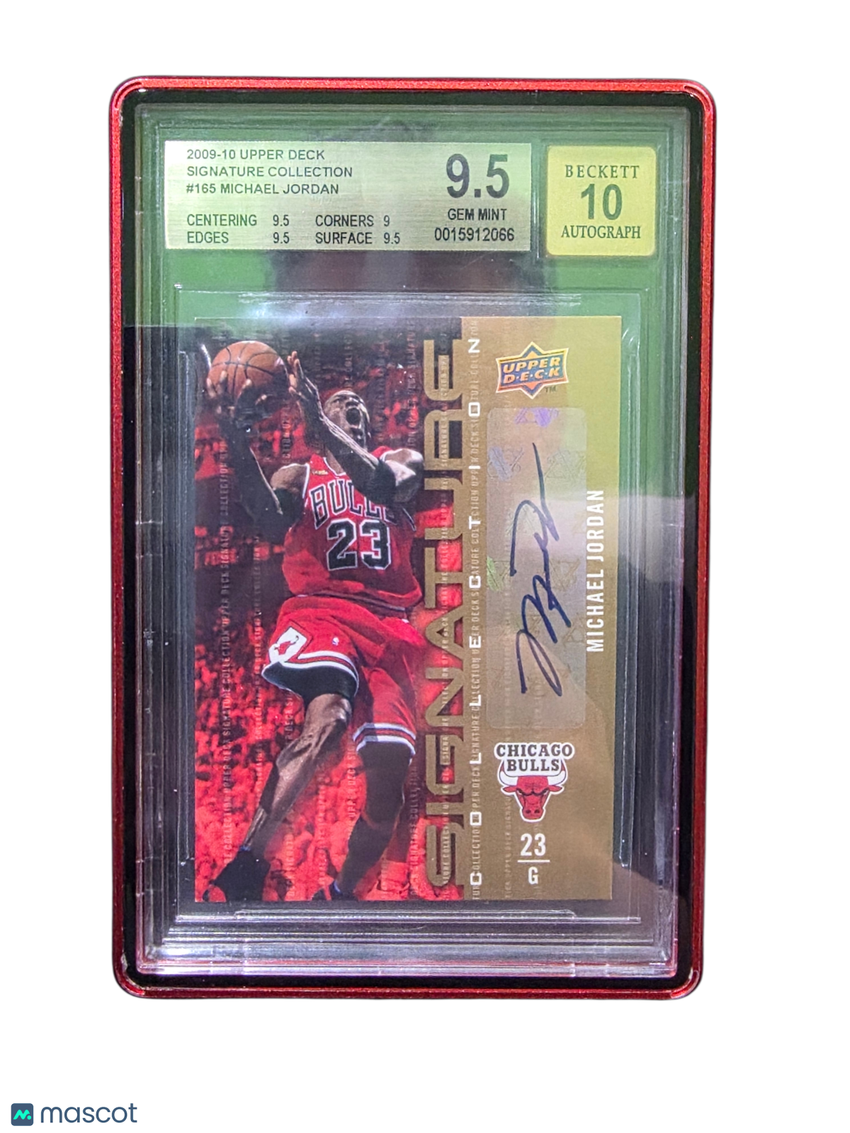 2009 Upper Deck Signature Collection Michael Jordan #165 BGS 9.5 Auto 10