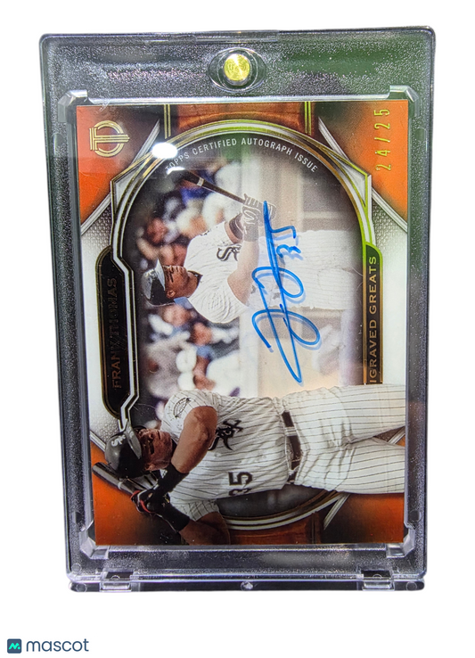 2021 Topps Tribute Engraved Greats Autographs Frank Thomas #EGA-FT Orange 24/25