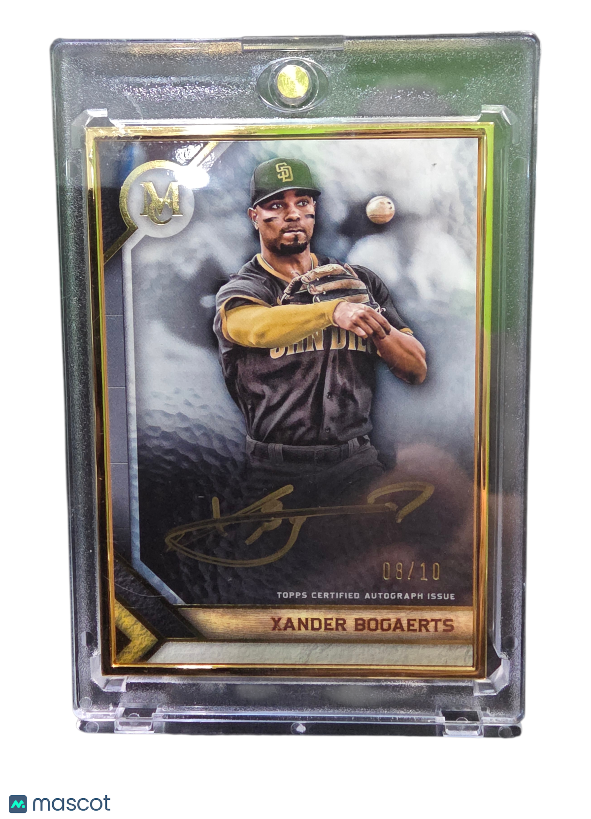 2023 Topps Museum Collection Xander Bogaerts #MFA-XB Gold Framed 08/10