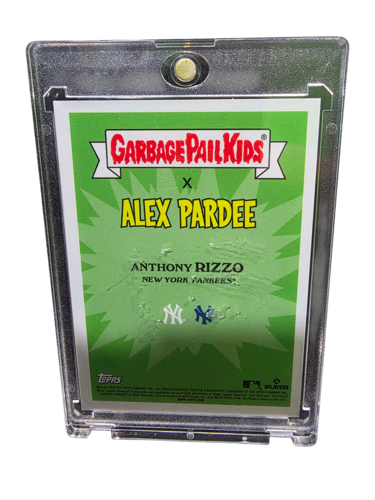 2023 Topps Garbage Pail Kids x Alex Pardee Anthony Rizzo #14a Green 60/75