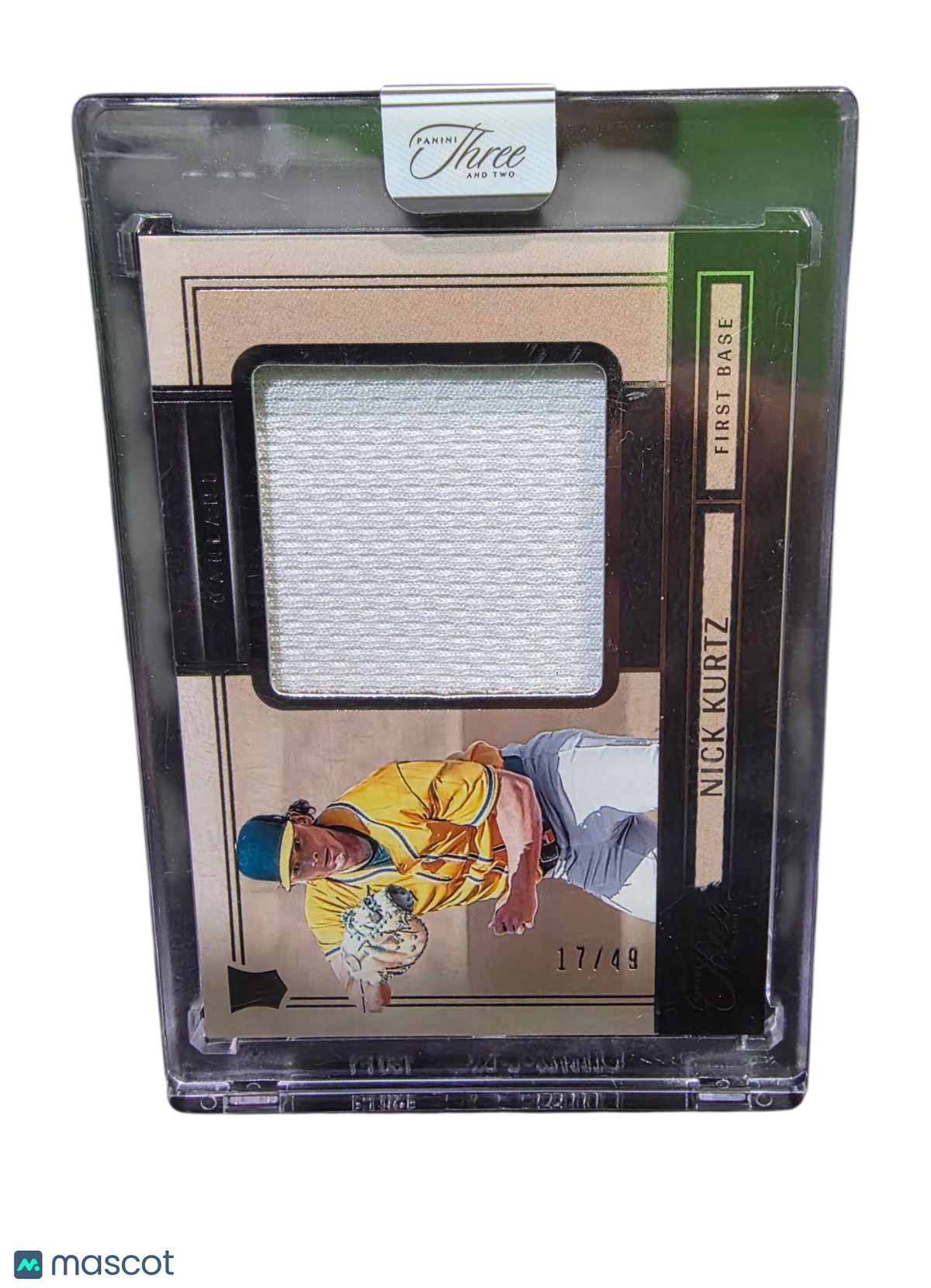 2025 Panini Three and Two Prospect Swatches Nick Kurtz #PS-NK Patch 17/49