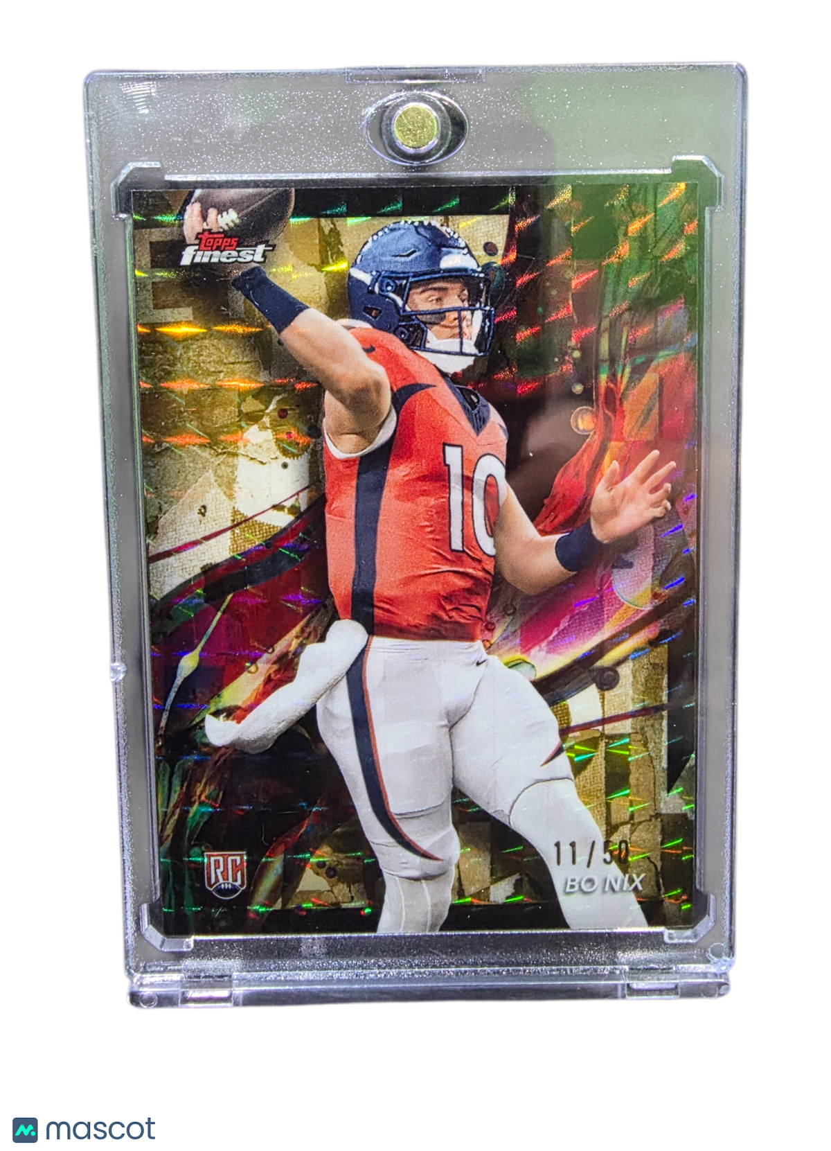 2024 Topps Finest Bo Nix #63 11/50 RC
