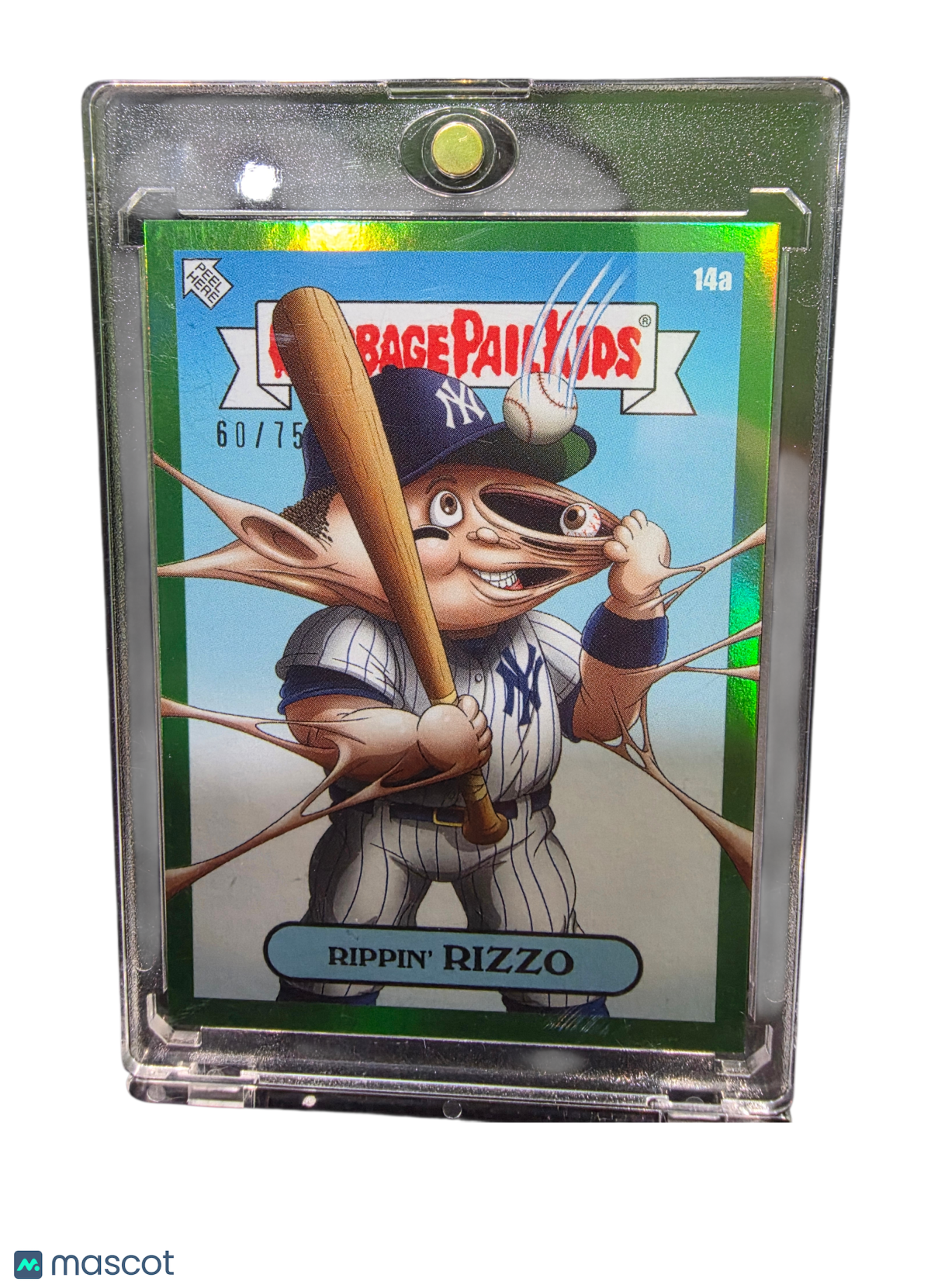 2023 Topps Garbage Pail Kids x Alex Pardee Anthony Rizzo #14a Green 60/75