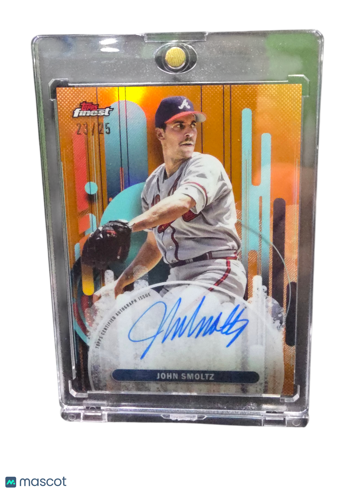 2025 Topps Finest John Smoltz #FA-JS Orange Refractor 23/25