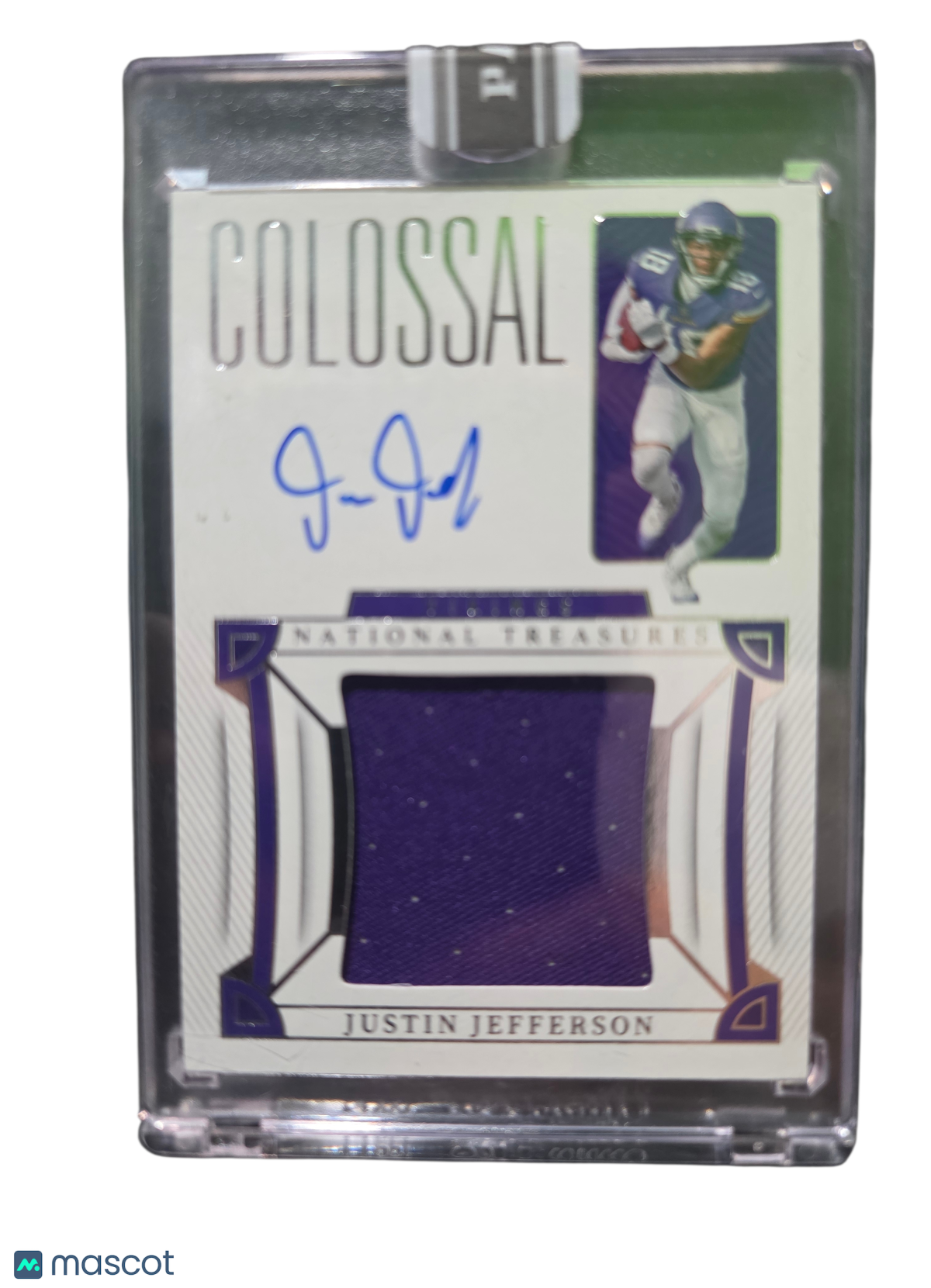 2025 Panini National Treasures Justin Jefferson #CS-JJE Patch 1/1