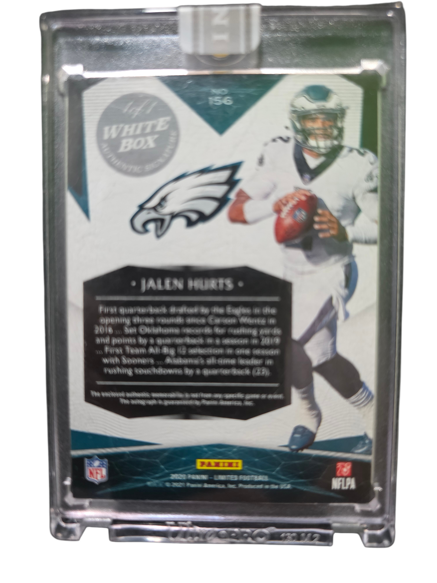 2020 Panini Limited Jalen Hurts #156 RC Patch 1/1