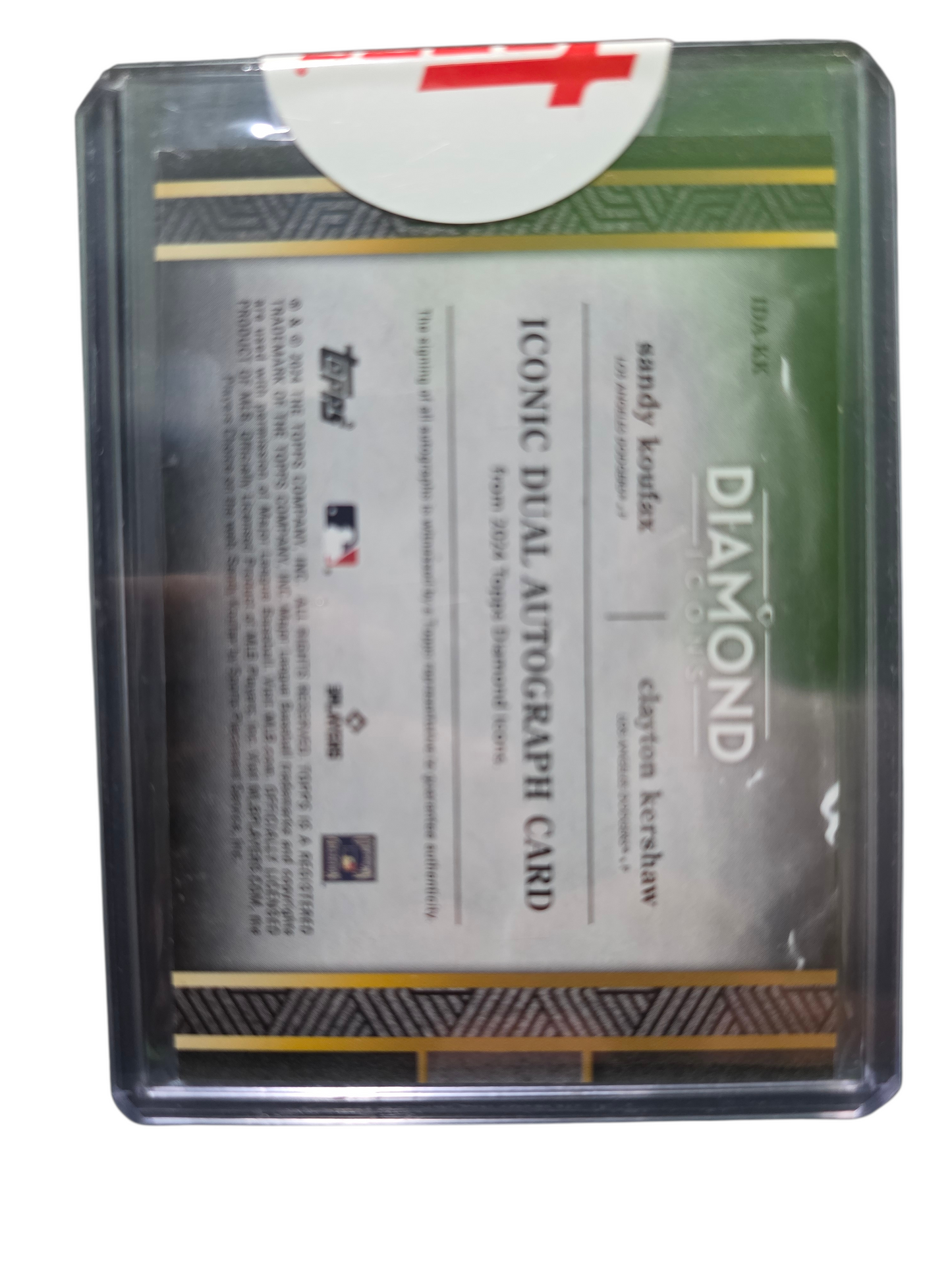 2022 Topps Diamond Icons Sandy Koufax Clayton Kershaw /5