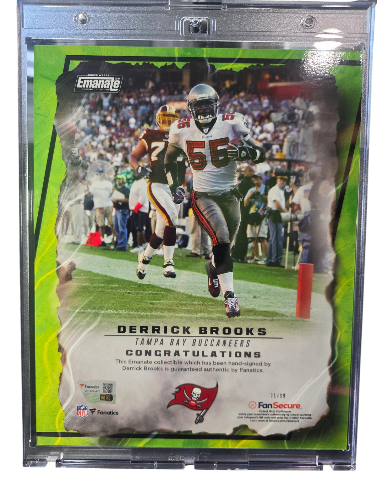 2024 Fanatics Emanate Derrick Brooks 21/99