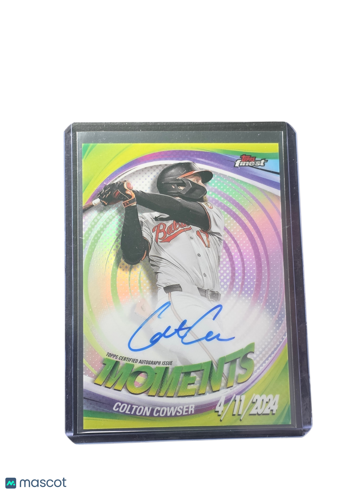 2025 Topps Finest Finest Moments Autographs Colton Cowser #FMA-CC