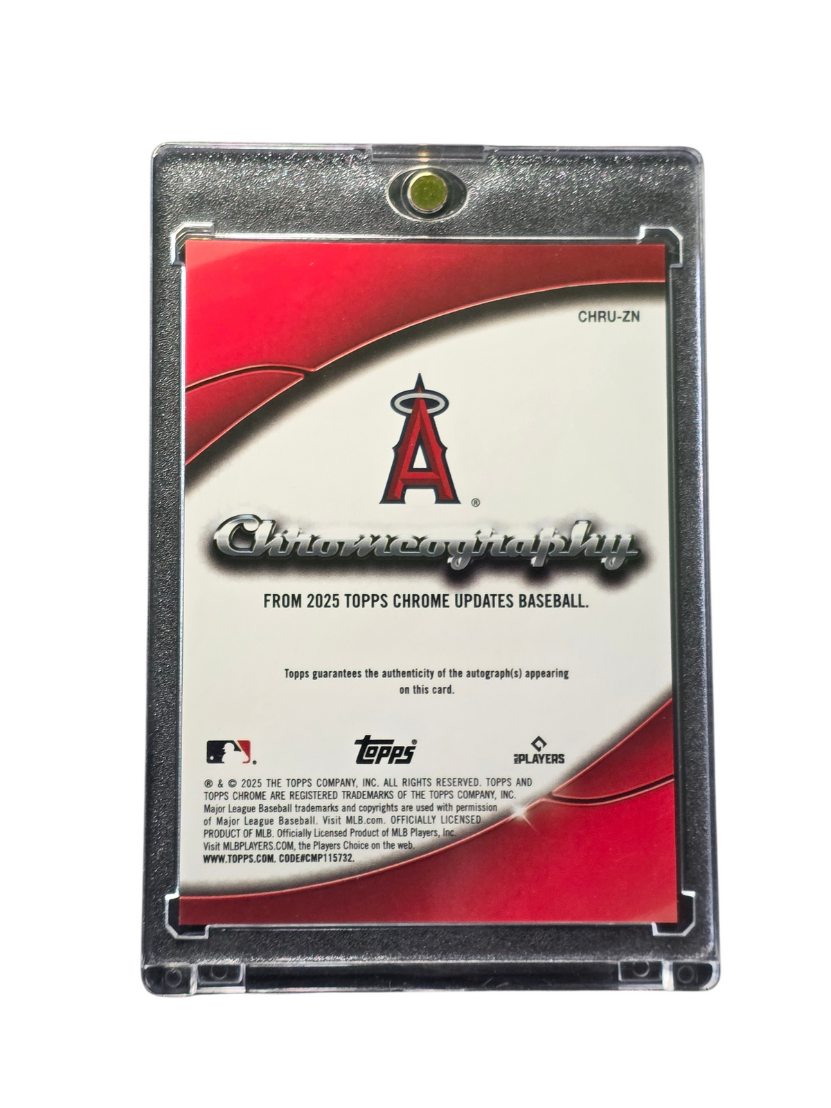 2025 Topps Chrome Update Zach Neto #CHRU-ZN