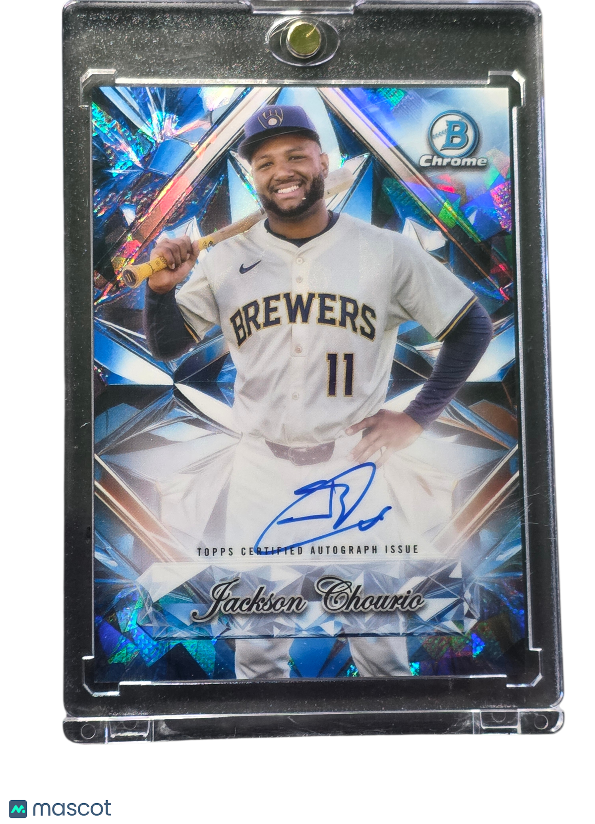2025 Topps Bowman Sapphire Selections Autographs Jackson Chourio #SSA-JC