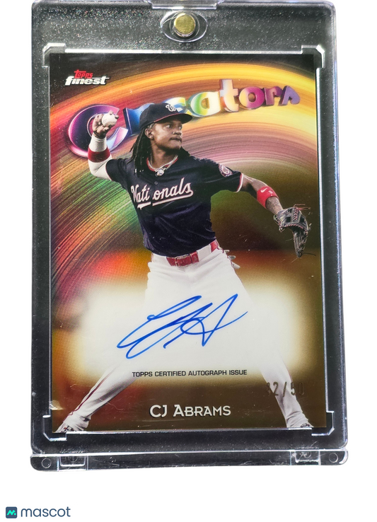 2025 Topps Finest Creators Autograph CJ Abrams #CAV-CA 42/50