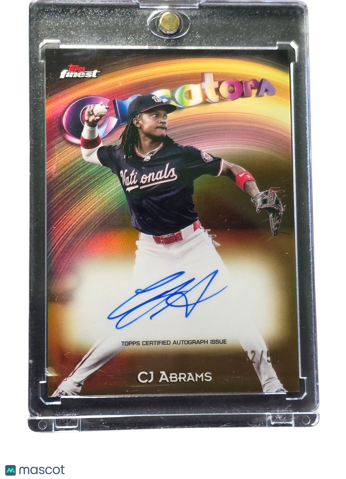 2025 Topps Finest Creators Autograph CJ Abrams #CAV-CA 42/50