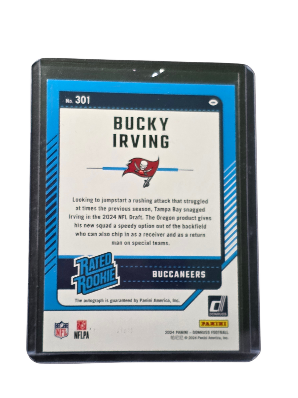 2024 Panini Donruss Rated Rookie Bucky Irving #301