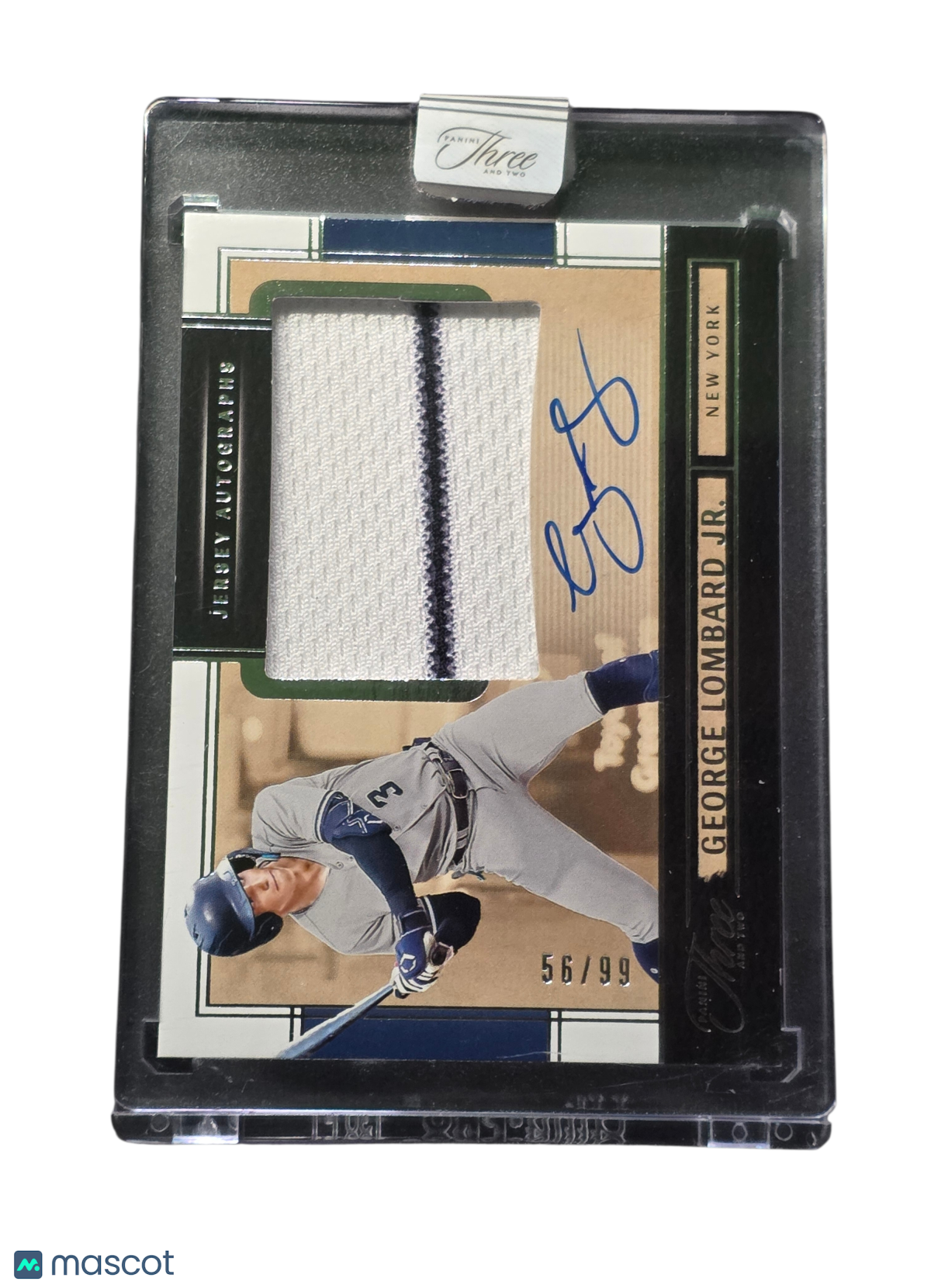 2025 Panini Three and Two George Lombard Jr. 56/99 Autograph Patch