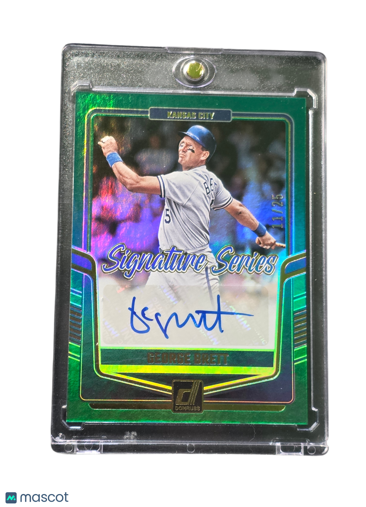 2024 Panini Donruss Signature Series George Brett #SS-GB Green 11/25