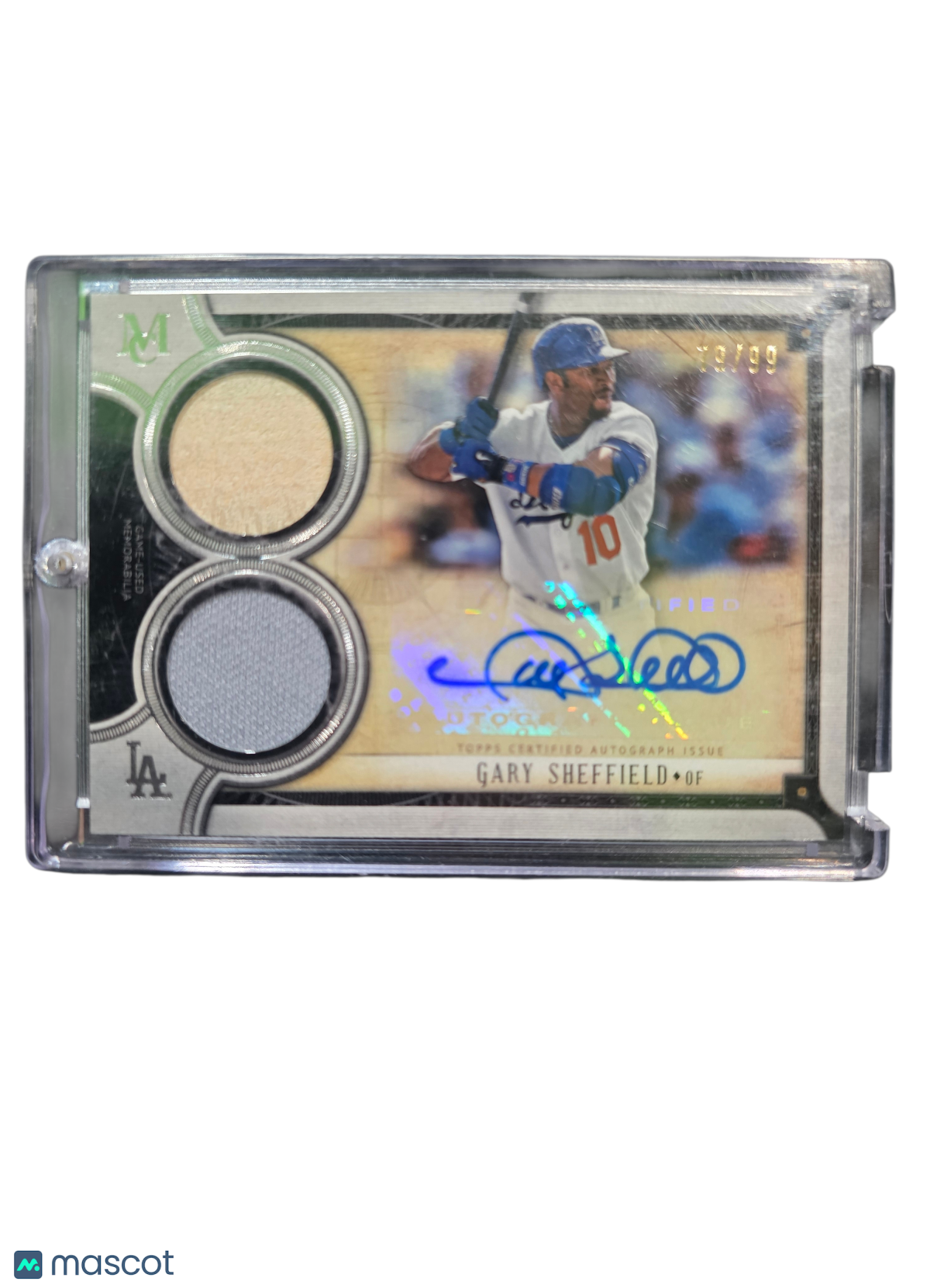 2018 Topps Museum Collection Gary Sheffield Dual relic