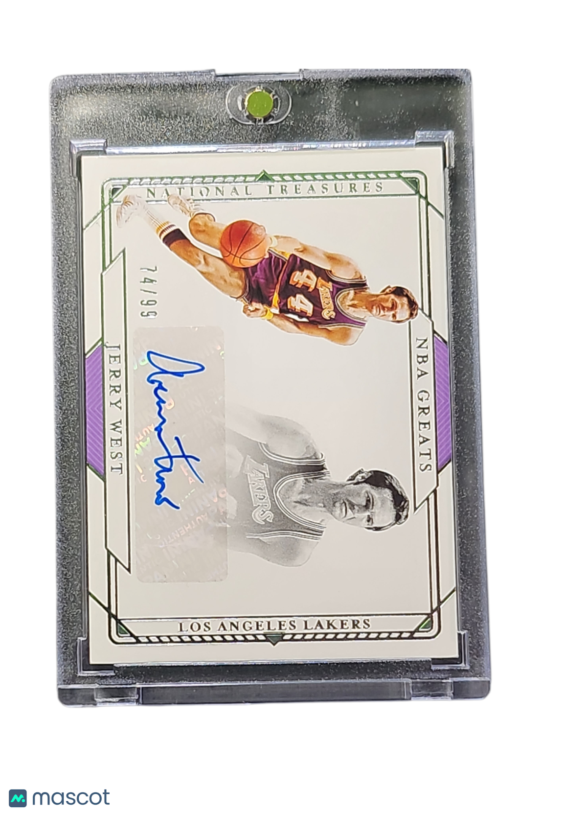 2021 Panini National Treasures NBA Greats Jerry West #GS-JRW 74/99