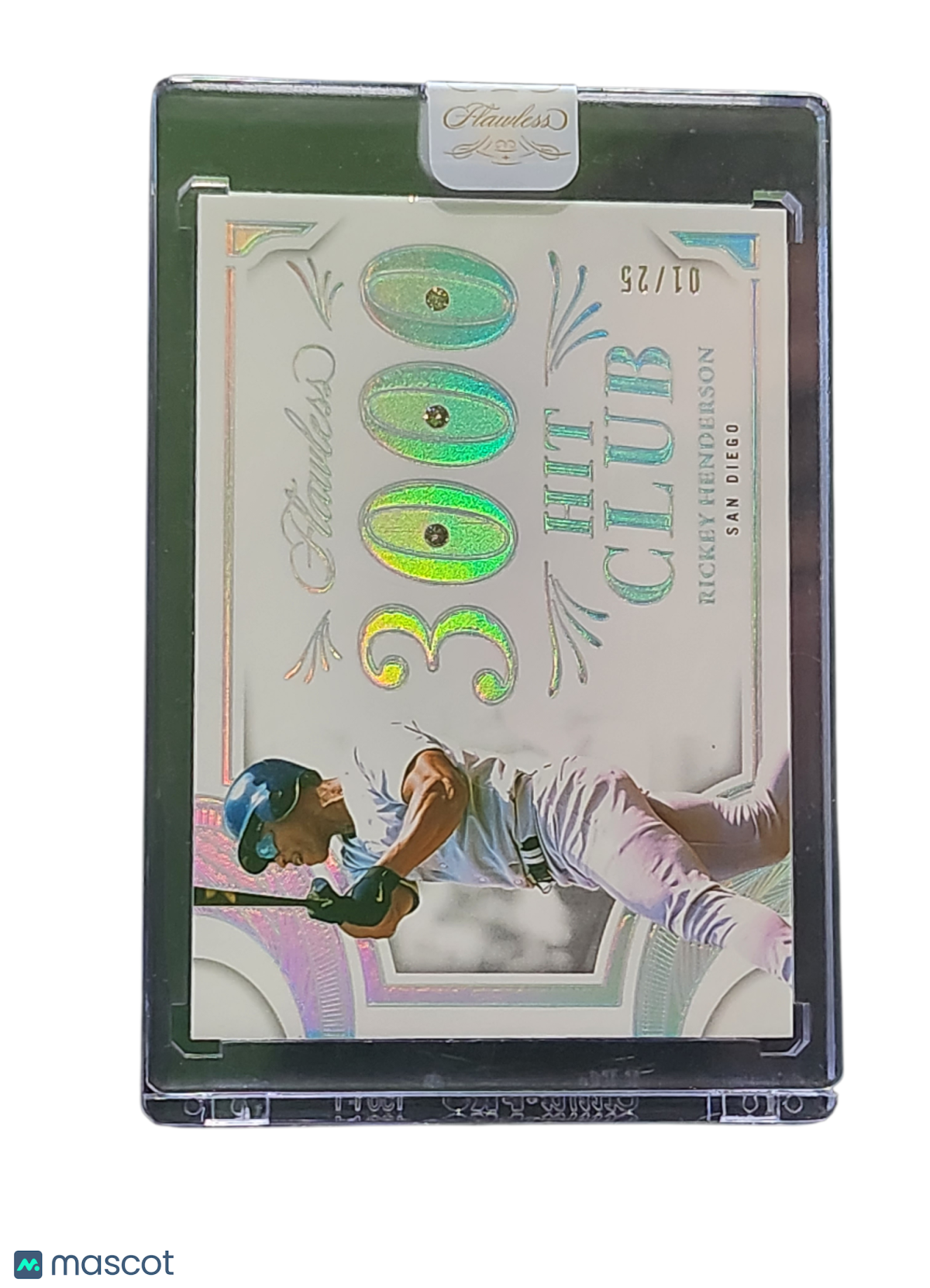 2025 Panini Flawless 3000 Hit Club Rickey Henderson 01/25