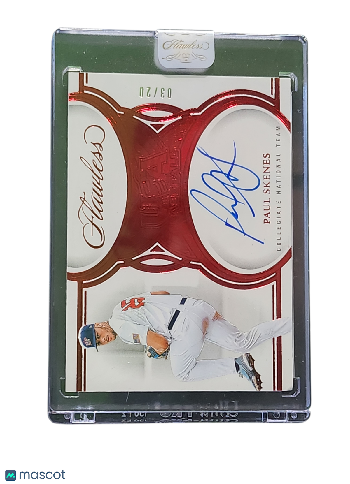 2025 Panini Flawless USA Baseball Paul Skenes #US-PS Gold 07/80