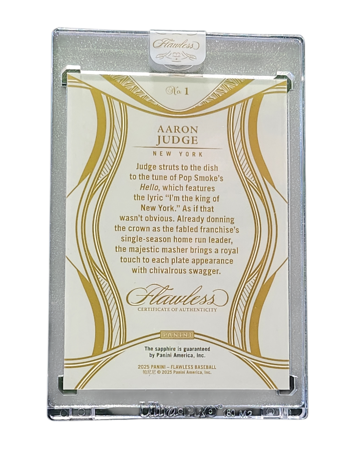 2025 Panini Flawless Baseball Aaron Judge #1