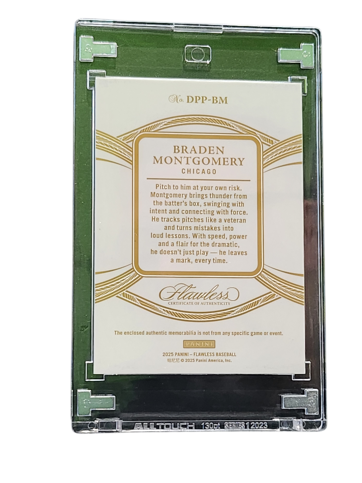 2025 Panini Flawless Baseball Braden Montgomery #DPP-BM