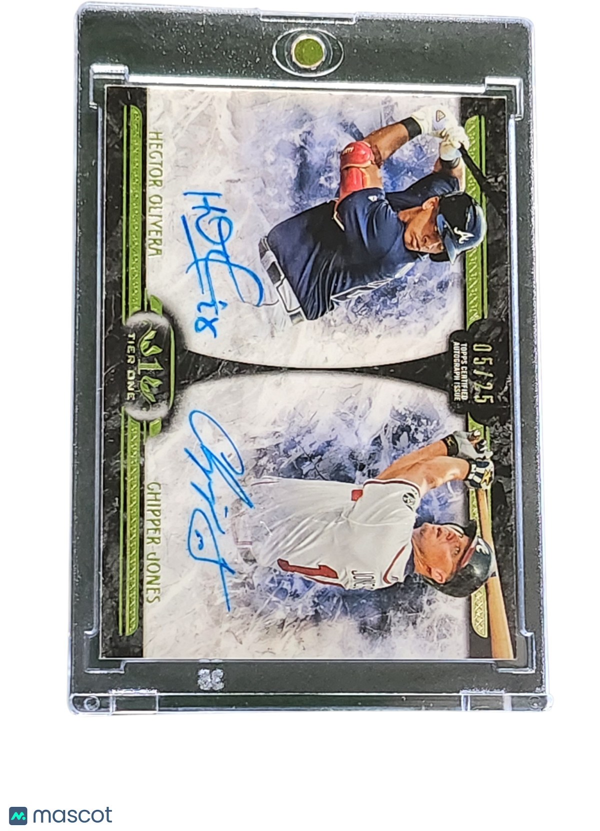 2016 Topps Five Star Hector Olivera Chipper Jones #DA-01 05/25